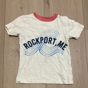 Crewcuts J. Crew Kids Boys Ringer T Shirt Short Sleeve Rockport, ME Maine Preppy